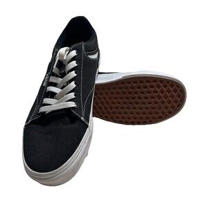 Vans Women’s  Off The Wall 500714 Black Casual Shoes Sneakers Size 9 EUC